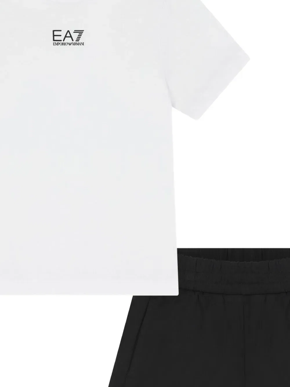 Комплект из шорт и футболки с логотипом Emporio Armani Kids, белый — фото 2