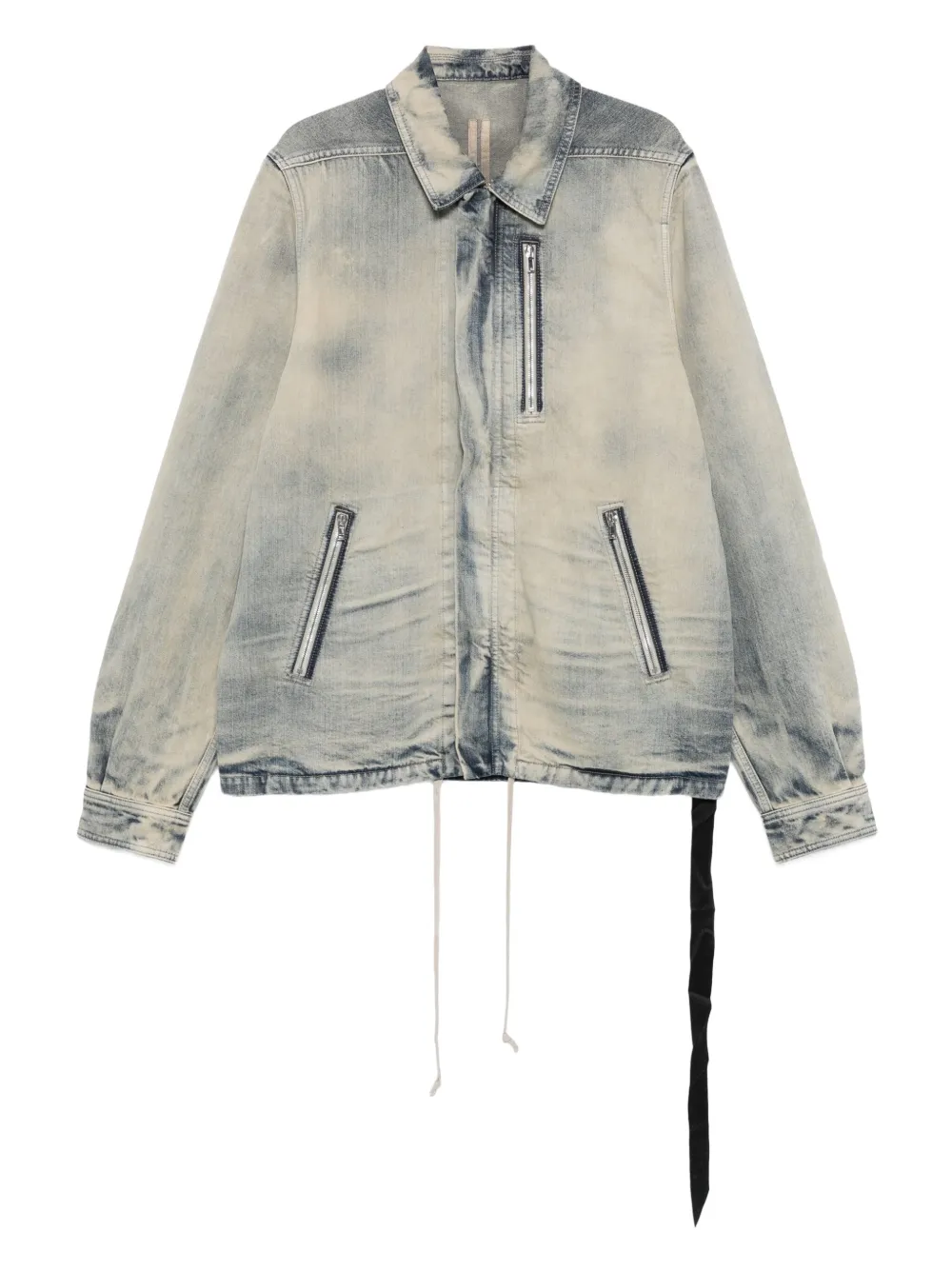 

Куртка на молнии с кулиской Rick Owens Drkshdw, синий