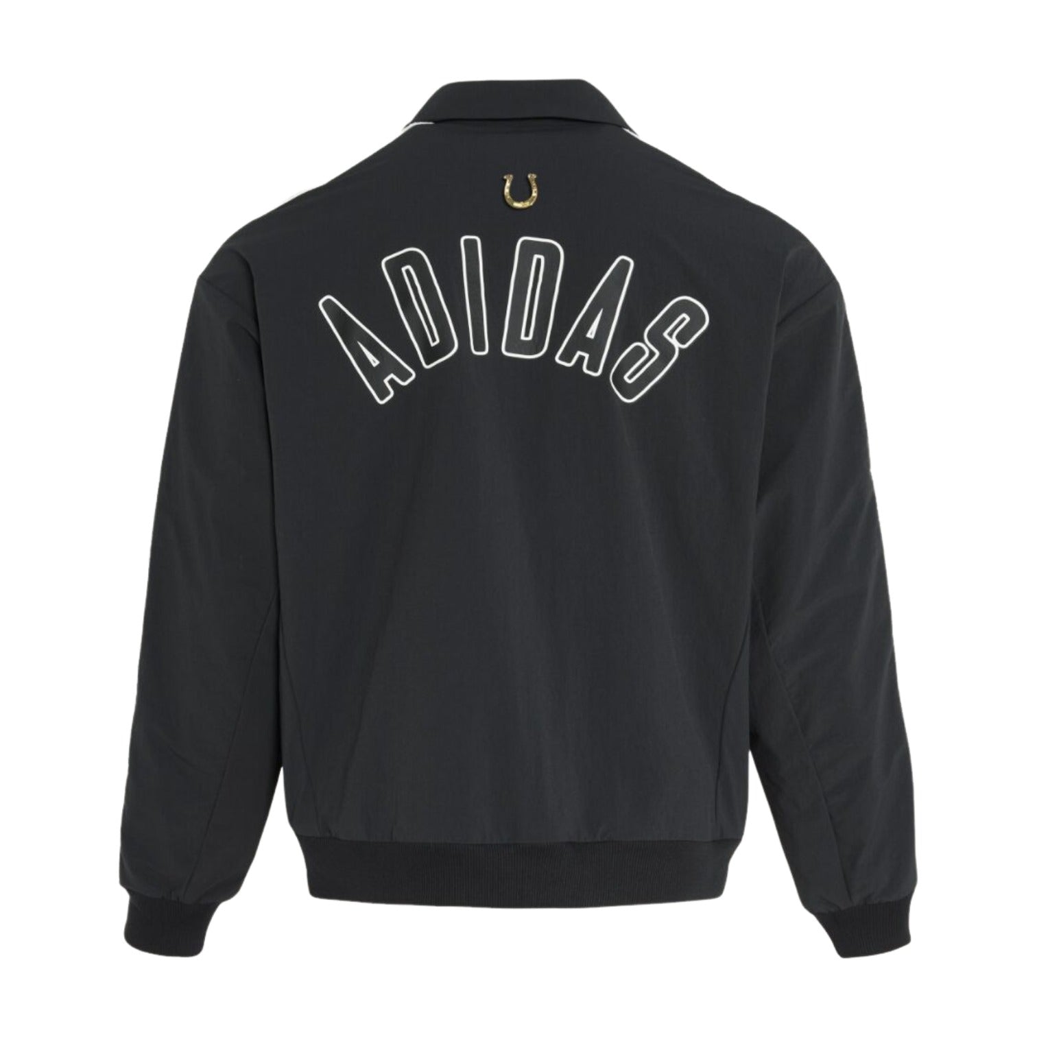 Двусторонняя тканая куртка Adidas CNY с тремя полосками, черная — фото 2