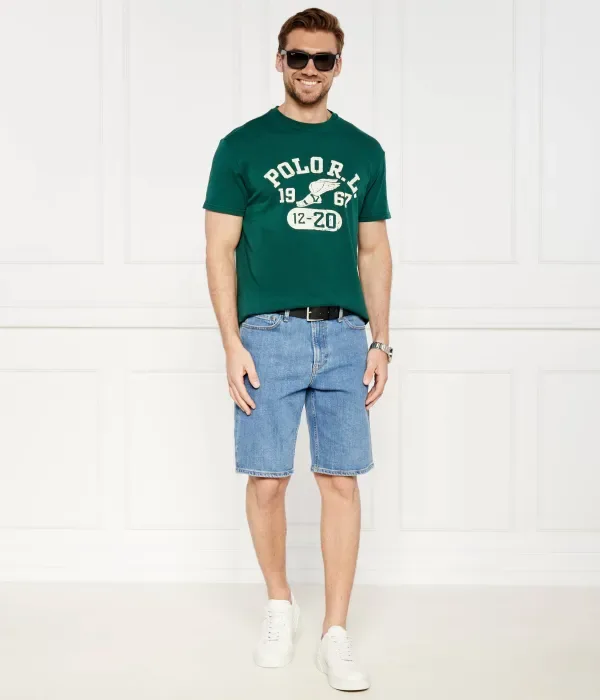 Футболка classic fit Polo Ralph Lauren, зеленый — фото 2