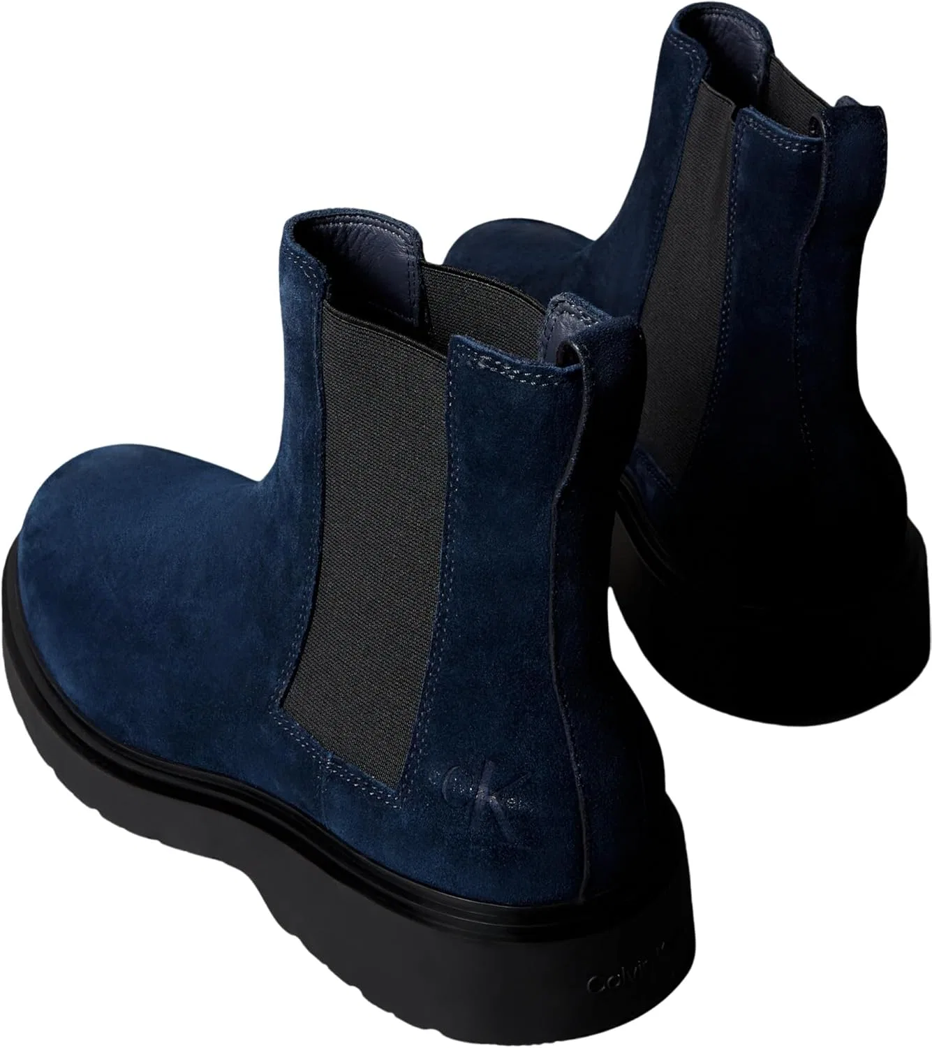 Мужские ботинки Calvin Klein Combat ESS Chelsea Su Ym0ym01372 средней высоты, Blue Universe Blue — фото 2