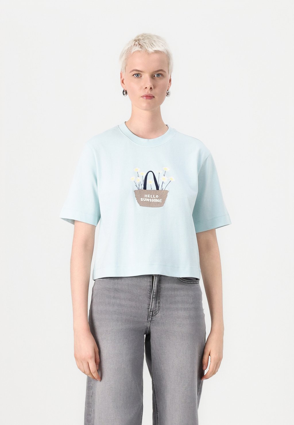 

Футболка с принтом ONLVITA LIFE SUMMER ONLY, светло-голубой