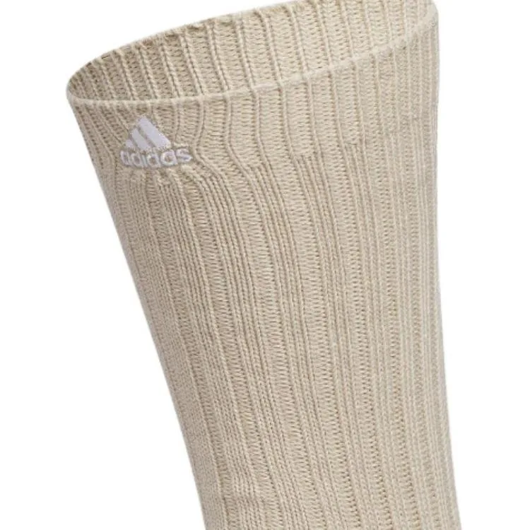 Унисекс носки до середины икры Adidas, Light Khaki/White — фото 3