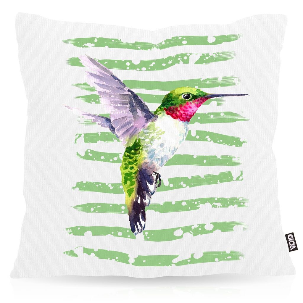 

Чехол на подушку VOID Hummingbird для улицы, дома, тропического леса, джунглей, лето, размер подушки: 60 x 60 см
