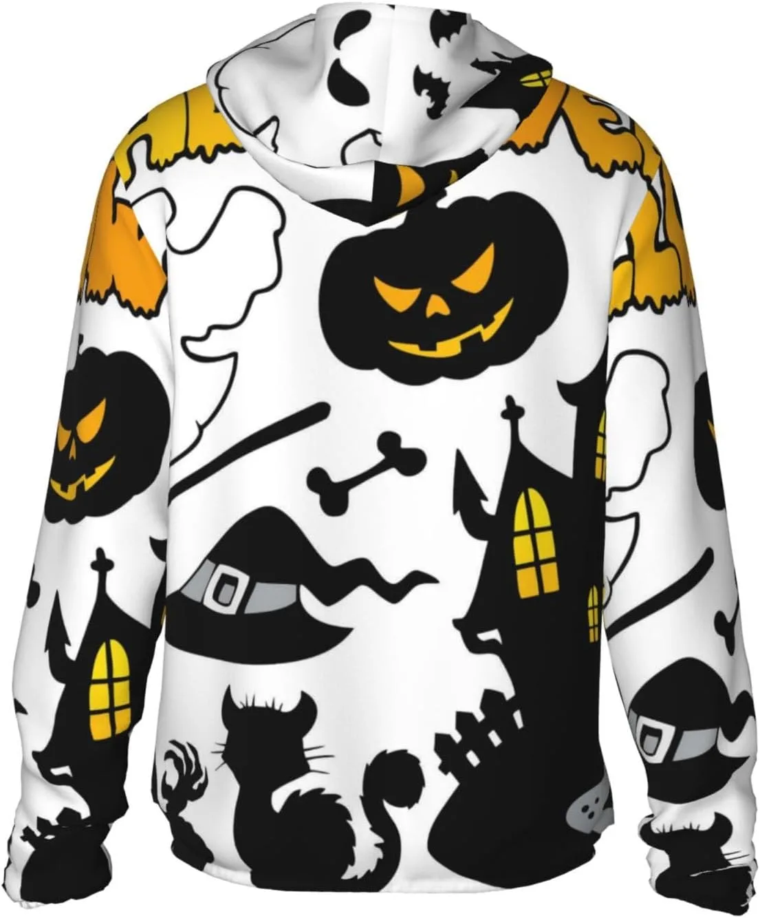 Толстовка с капюшоном Halloween Ghost Spooky для защиты от солнца — фото 4