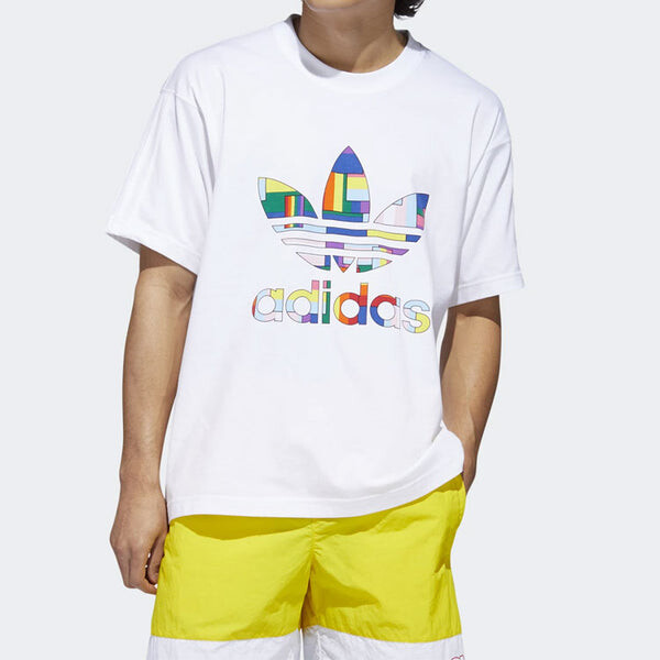 Футболка originals flag lag fill tee sports short sleeve white Adidas, белый — фото 3