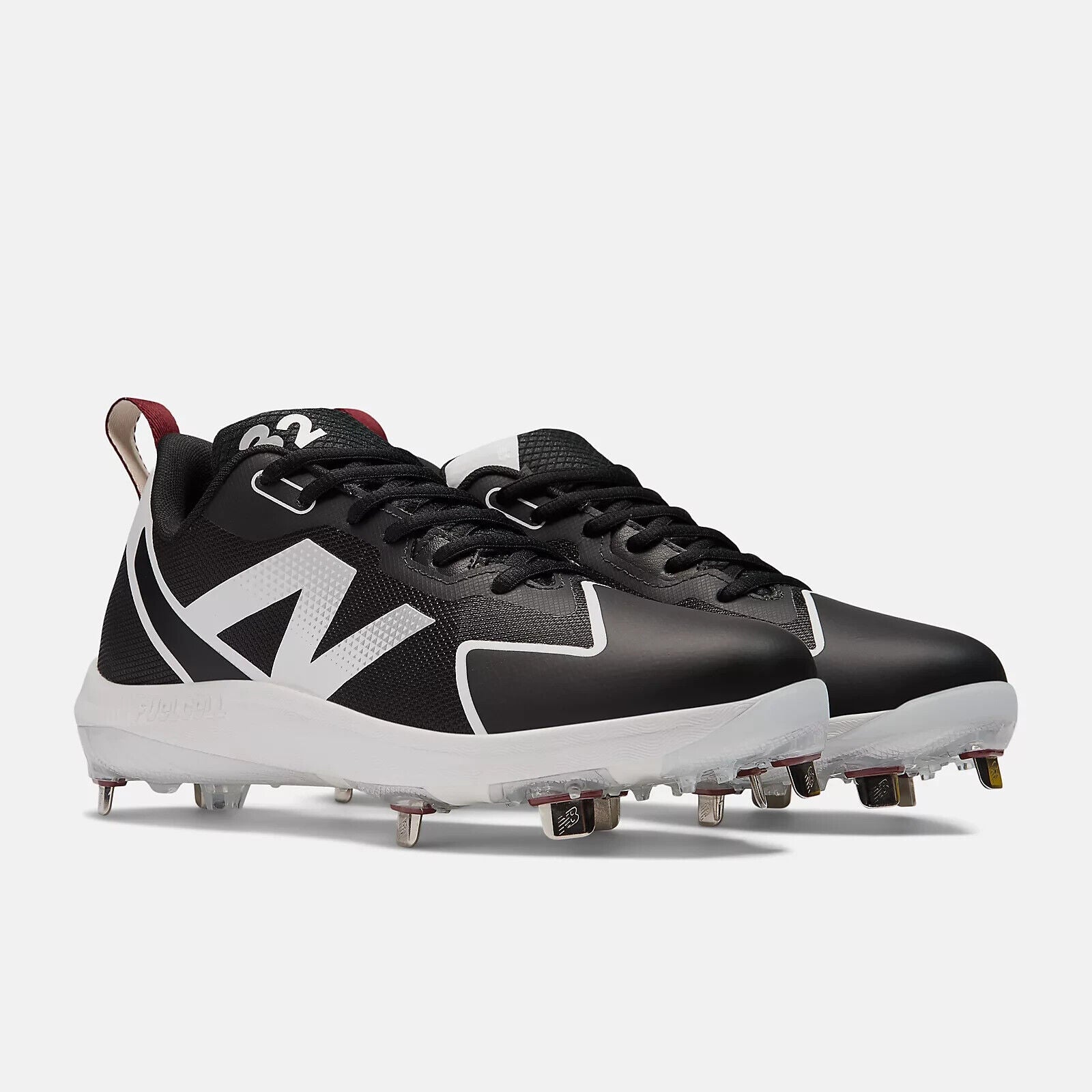 New Balance FuelCell Romero Duo SMROMBK2 Женские 6.5 Черные Бейсбольные бутсы TF4600