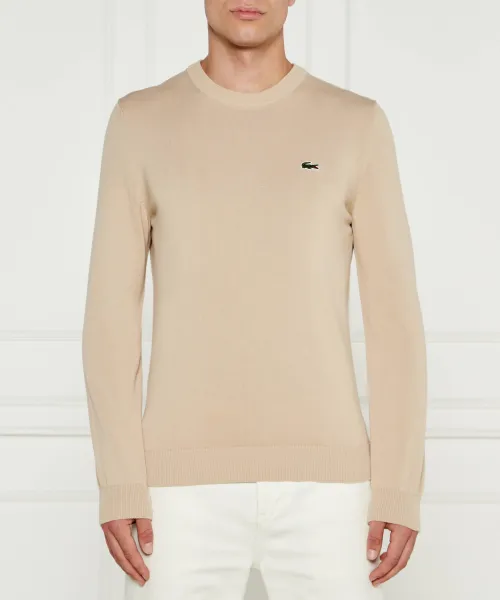

Свитер Regular fit Lacoste, бежевый