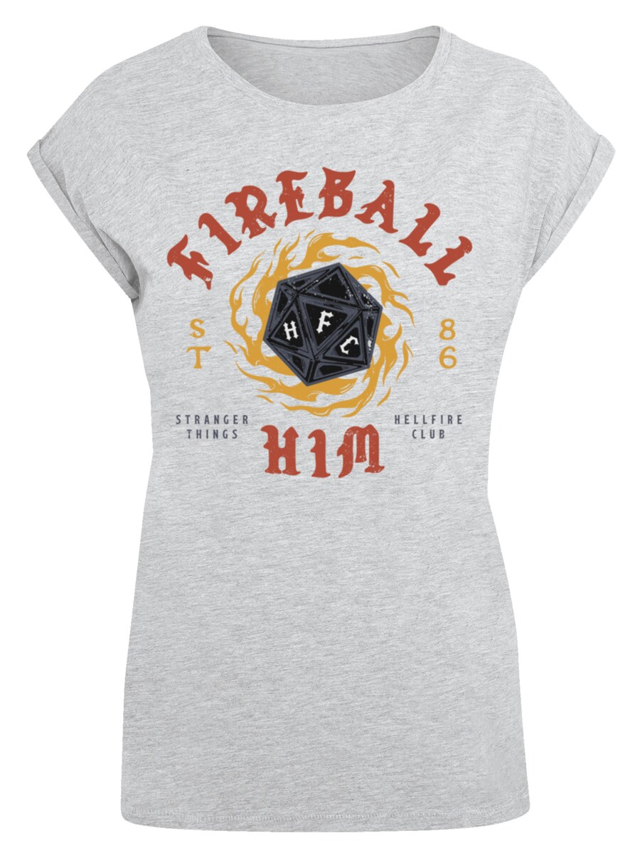 

Рубашка F4NT4STIC Stranger Things Netflix TV Series, цвет Dark grey/mottled grey