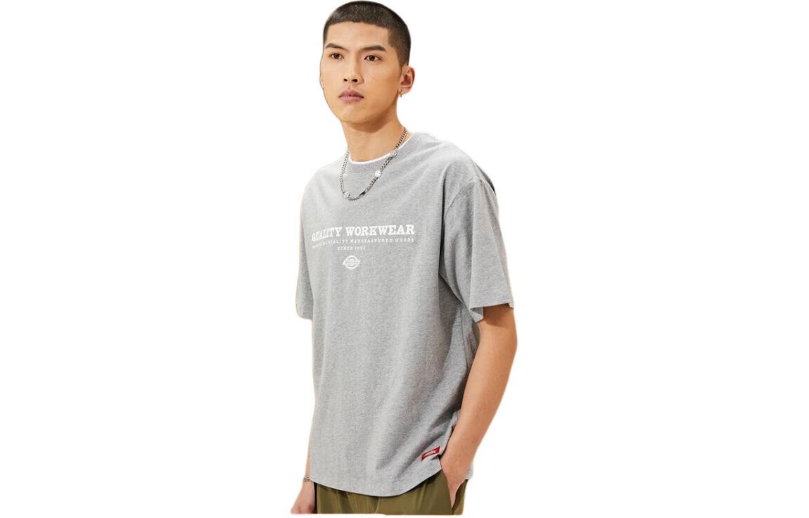 

Футболка унисекс среднее оперение пепел Dickies, серый
