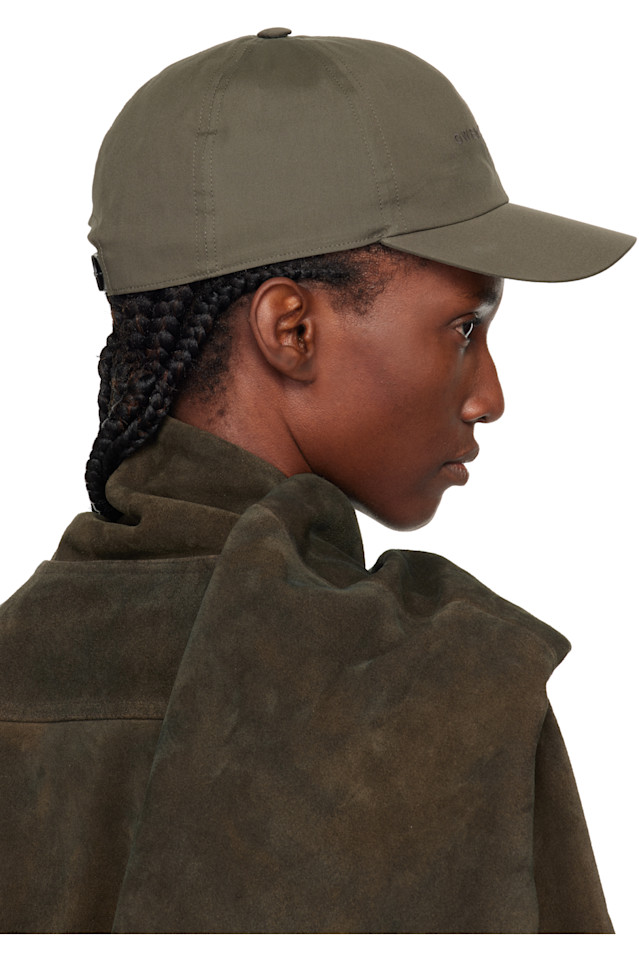 Rick Owens Хаки Concordians Owenscorp вышитая кепка — фото 3