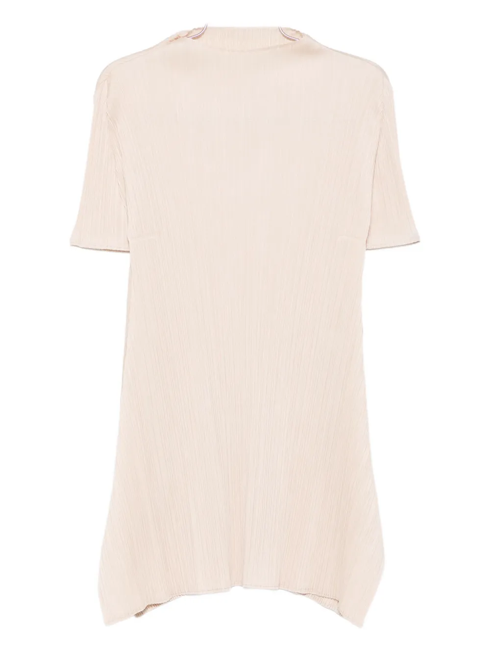 

Платье с плиссировкой и воротником-стойкой Pleats Please Issey Miyake, нейтральный