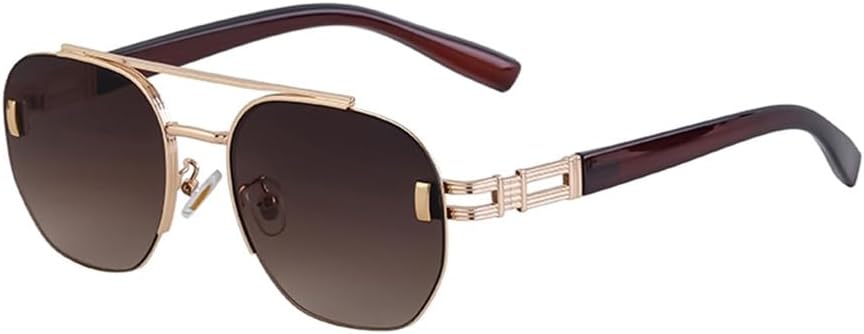 

Поляризованные солнцезащитные очки в металлической оправе для мужчин, прямоугольные солнцезащитные очки, очки для вождения, очки с защитой от УФ-излучения UV400 VFDHN, 3