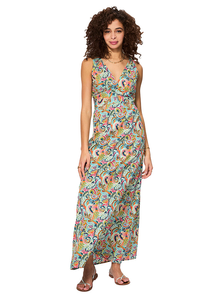 

Платье светло-голубого/оранжевого/зеленого цвета Aller Simplement