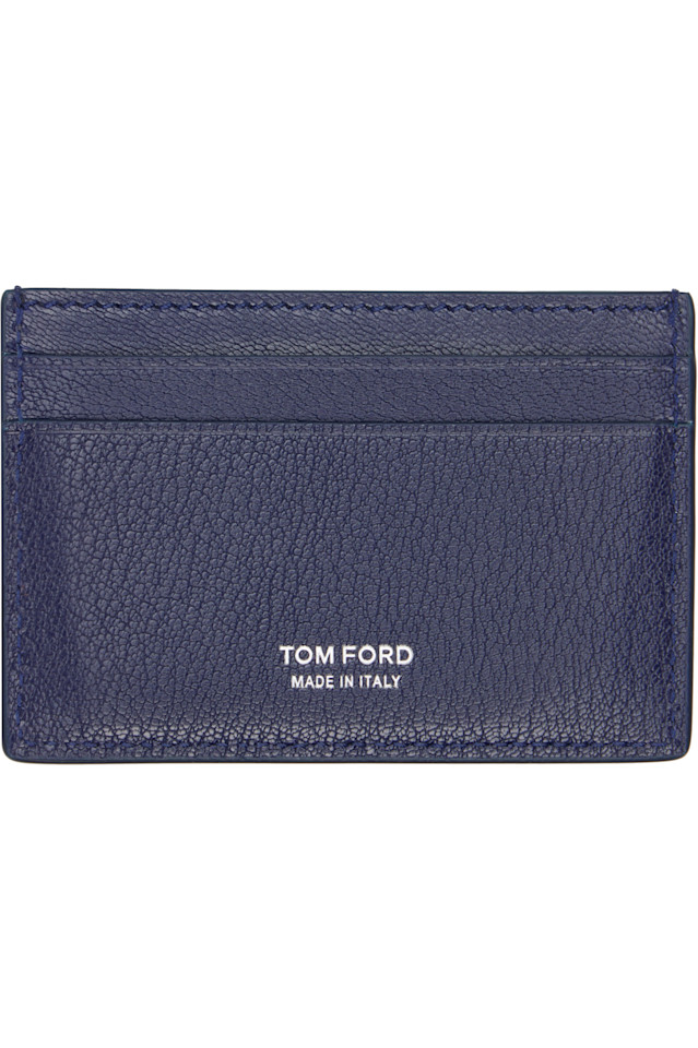 

Удлиненный держатель для линейной карты Tom Ford, темно-синий