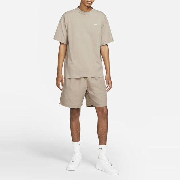 Шорты men's swoosh logo embroidered solid color loose shorts brown Nike, мультиколор — фото 2
