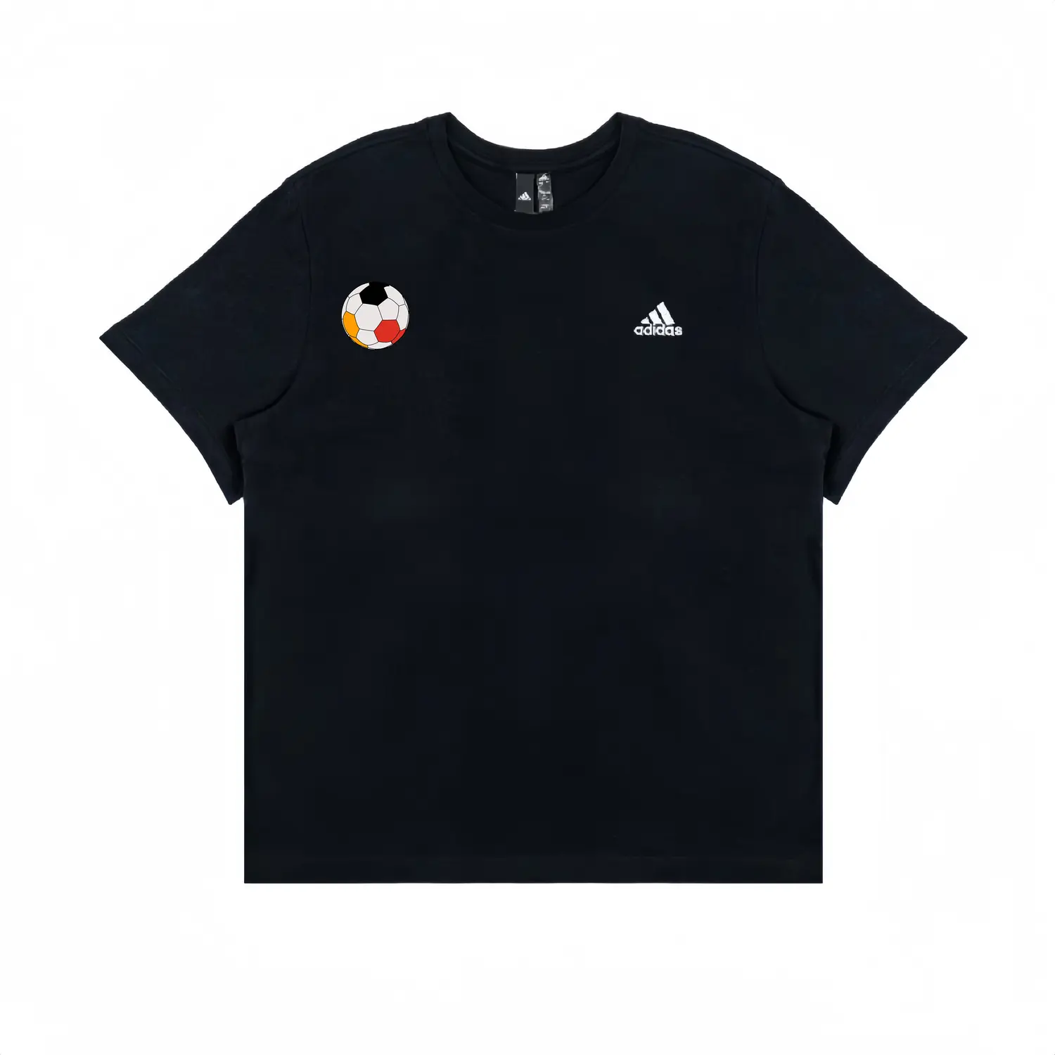 

Футболка унисекс черная Adidas, черный