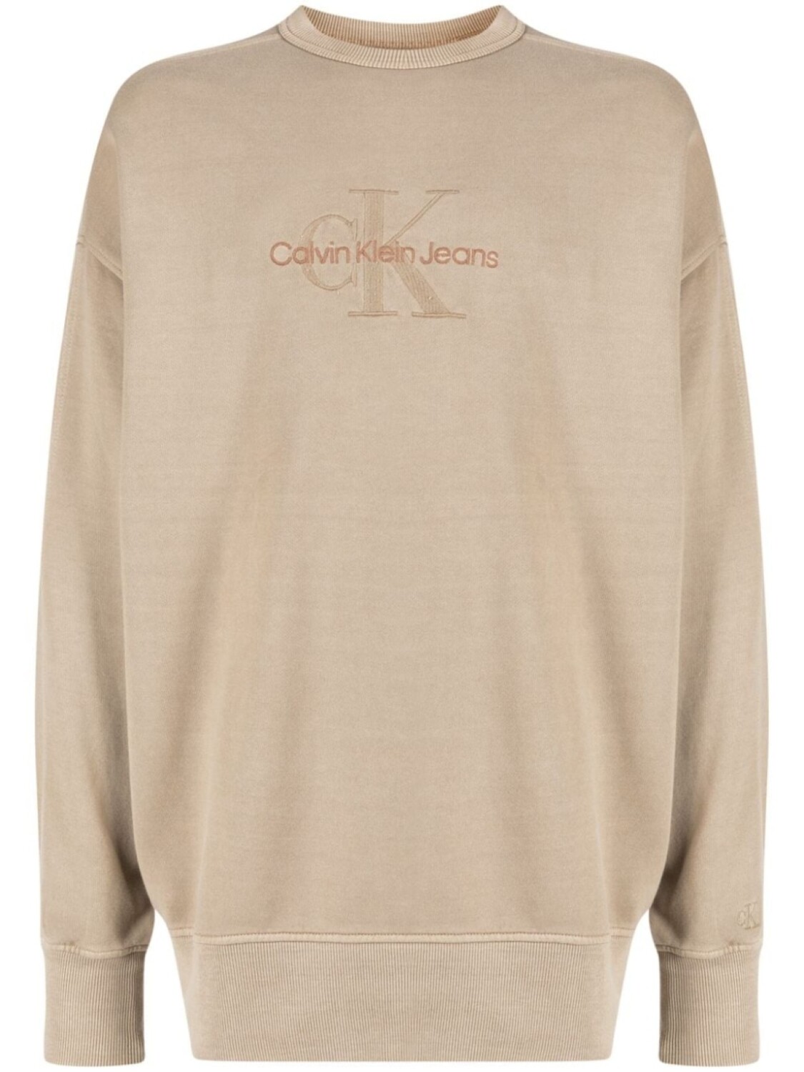 

Calvin Klein толстовка с вышитым логотипом, серый