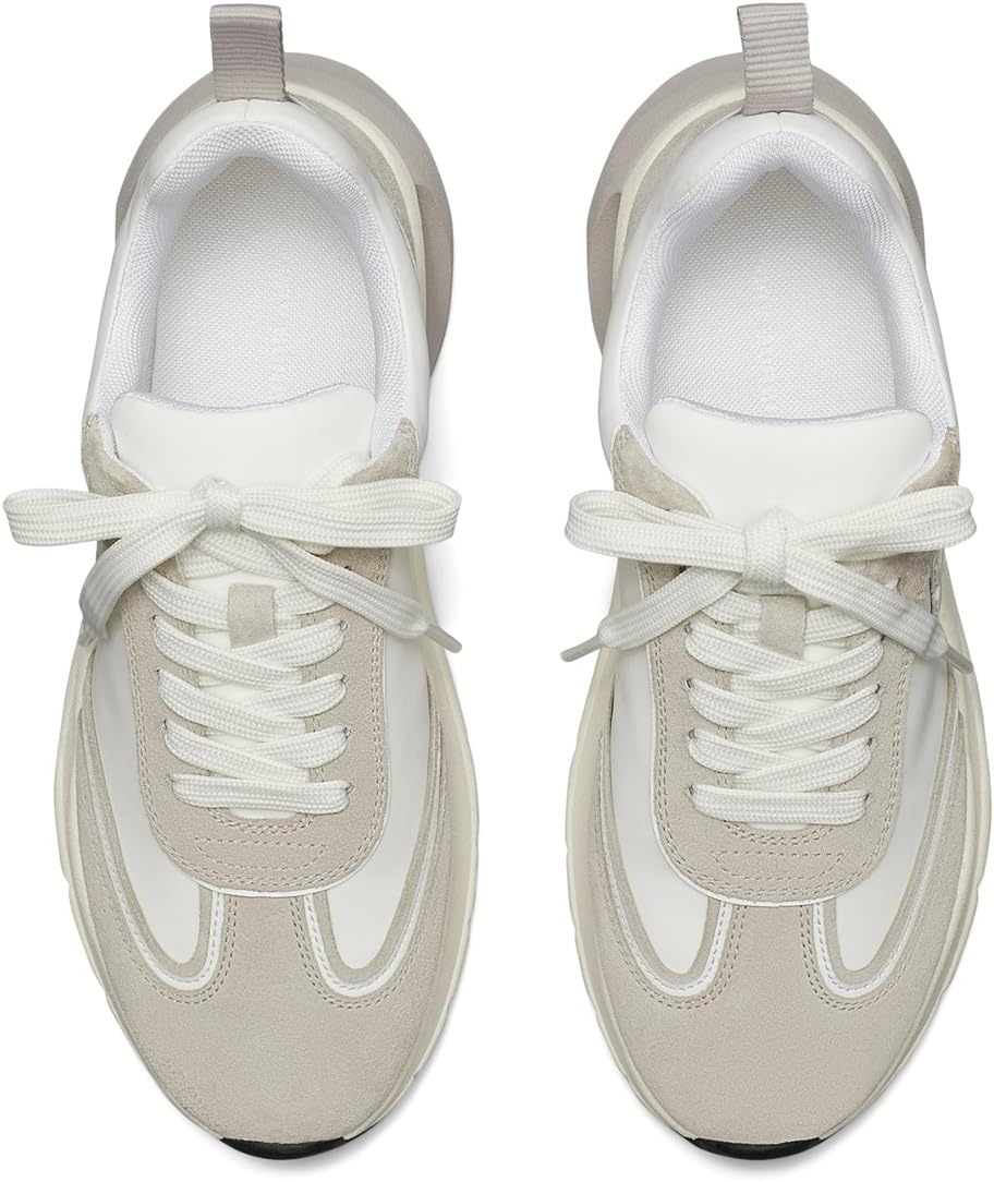 Кроссовки Tory Burch Good Luck Trainer, цвет Bianco/Bianco/Fossil Stone — фото 2