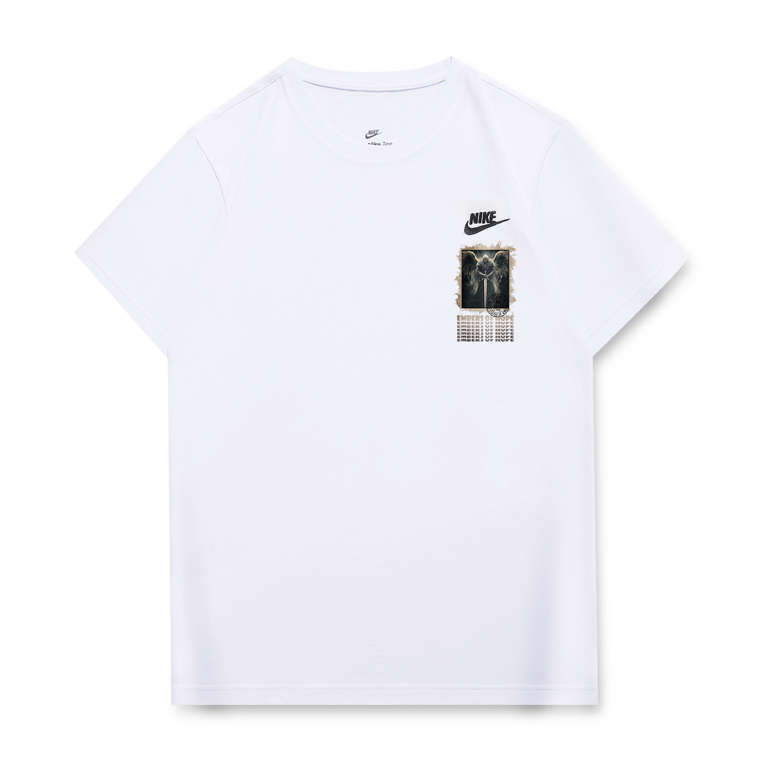 

Nike Футболка унисекс белая, Белый, Nike Футболка унисекс белая