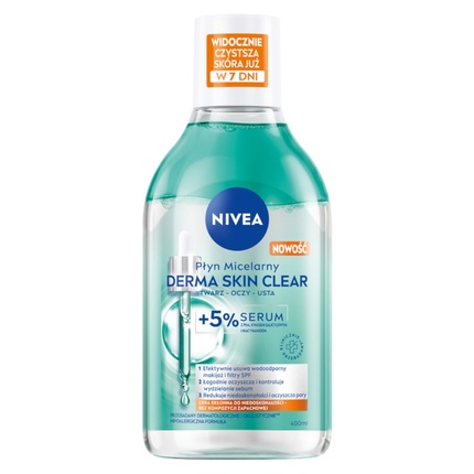 

Derma Skin Clear Мицеллярная вода с 5% сыворотки 400 мл Nivea