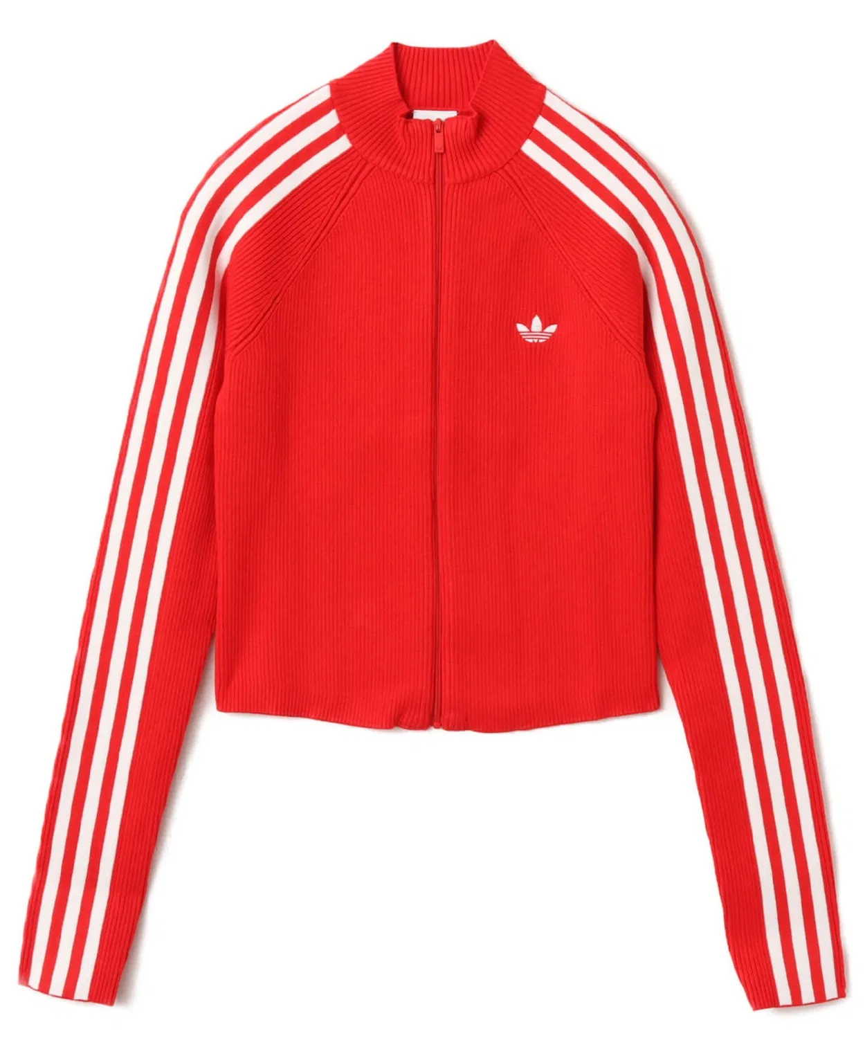 Трек-топ adidas ADICOLOR Slim Knit красный