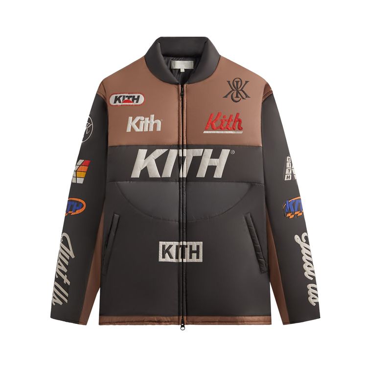 

Куртка Kith Full Zip Brixton Puffed Shirt Jacket Yuma, разноцветный