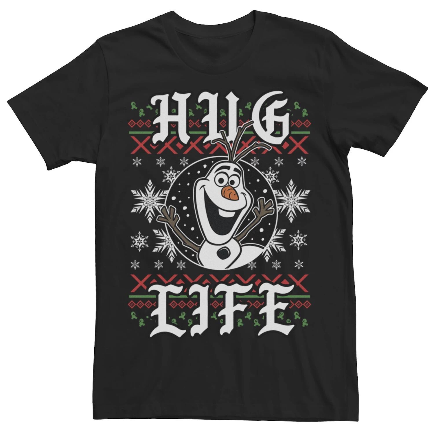 

Мужская трикотажная футболка Disney Frozen Olaf Hug Life