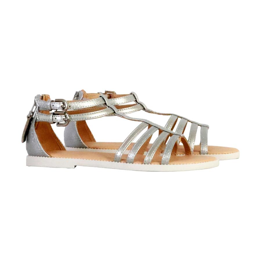 Сандалии Geox модель J Sandal Karly Girl цвет серебристый — фото 3