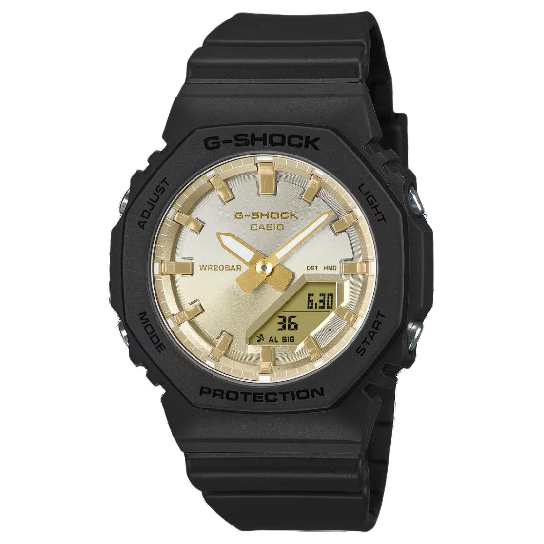 

CASIO Часы Unisex Liquid Crystal/Analog Dual Display Series Gold Watch GMA-P2100SG-1A, Gold Dial