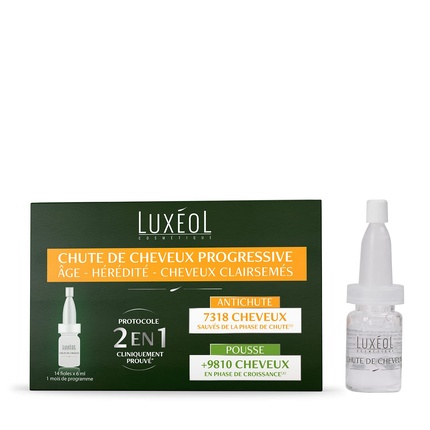 

Luxeol Progressive Hair Loss 2-в-1 способствует росту и уменьшает Luxéol
