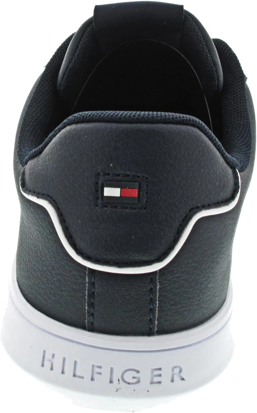 Мужские кроссовки Tommy Hilfiger Cupsole, корпоративные кожаные кроссовки с полосками, белые, размер 41 EU — фото 2