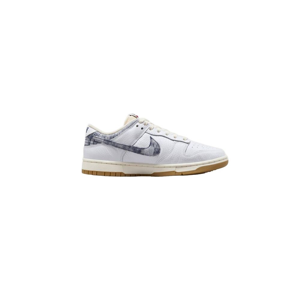Синие кожаные кроссовки Nike