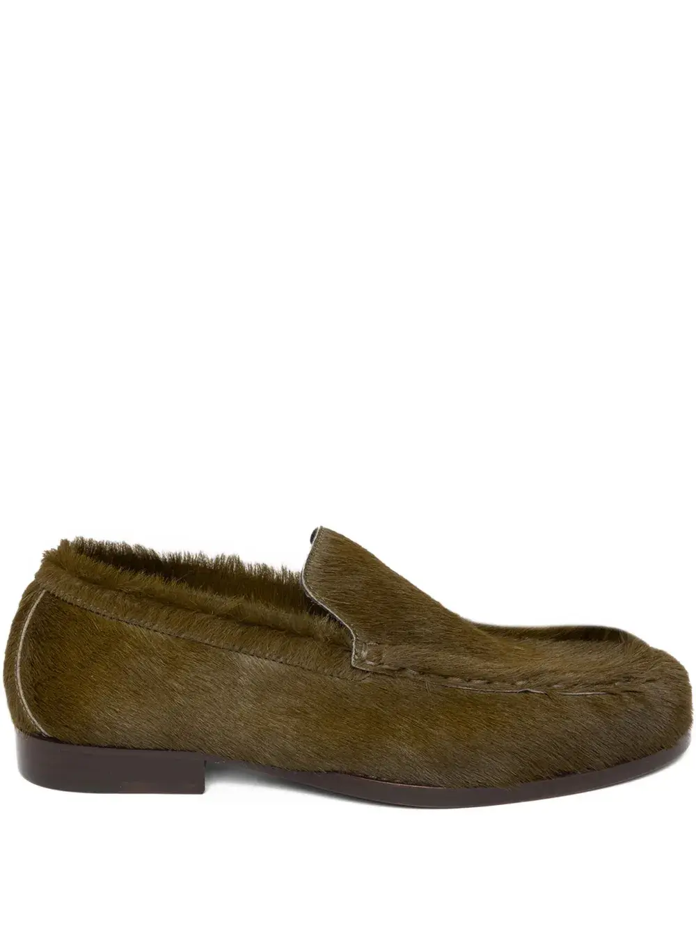 Кожаные мокасины DRIES VAN NOTEN, зеленый