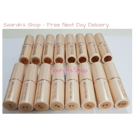

Базовая основа с полным покрытием Fast Base Stick, 18 оттенков Makeup Revolution