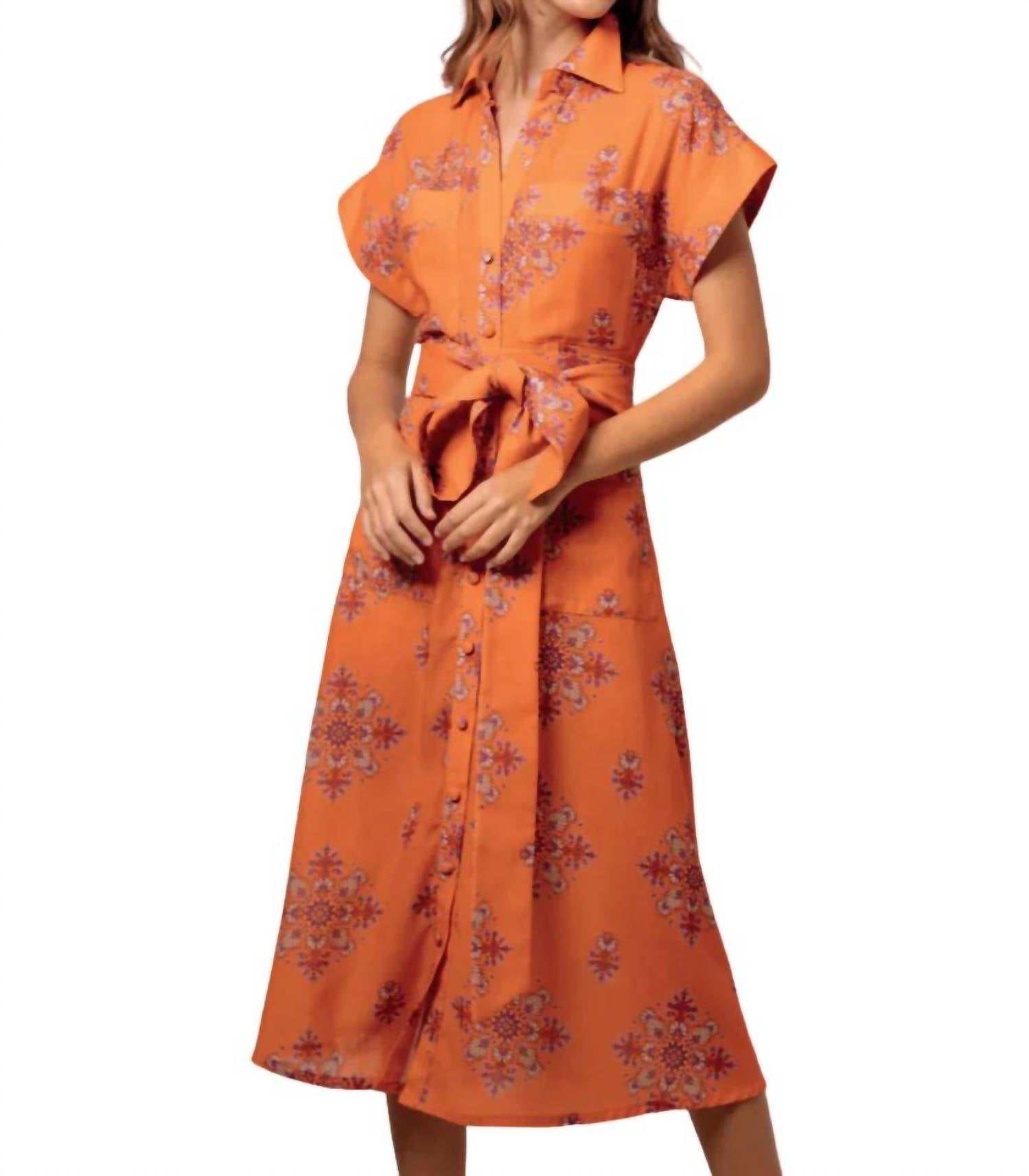 

Платье Christine Rhombus в оранжевом цвете Kleid