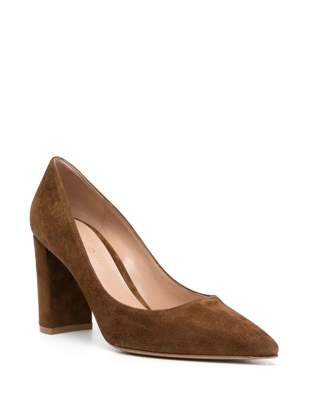 Туфли с заостренным носком Gianvito Rossi, коричневый — фото 2