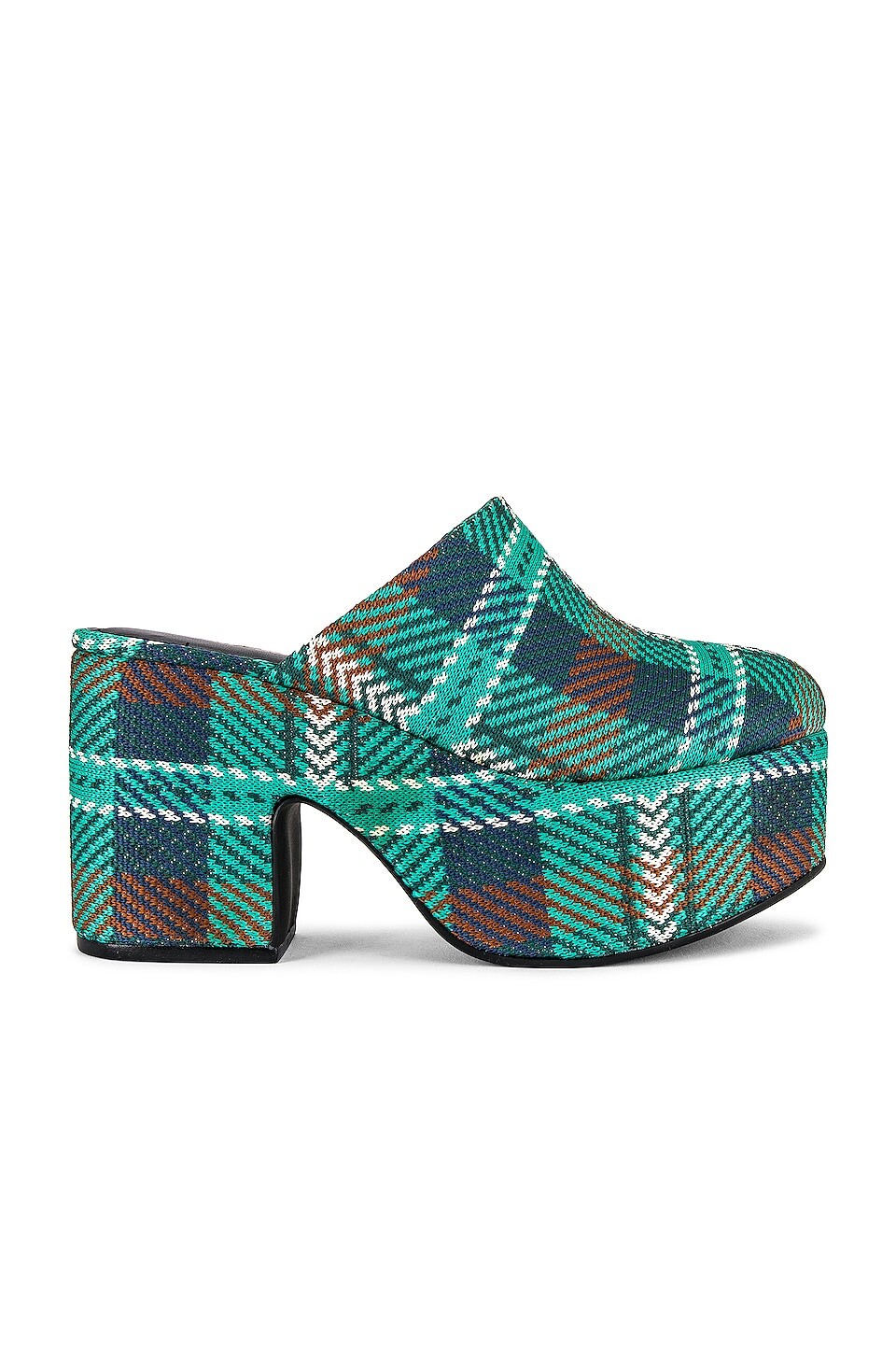 

Мюли Larroude Miso, цвет Tartan Multi Green