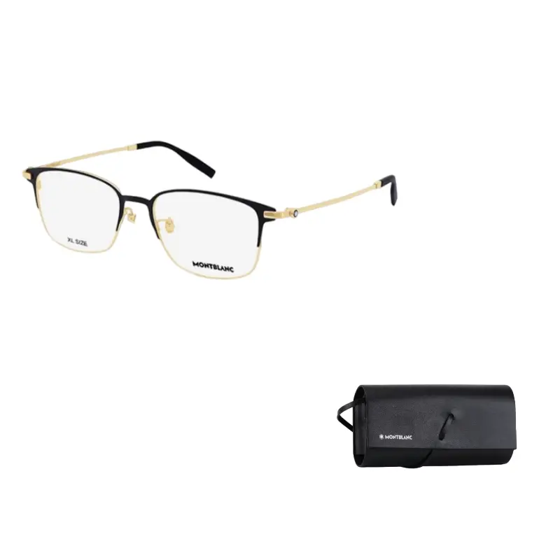 

MONTBLANC Титановая оправа для очков мужская золотая, Gold