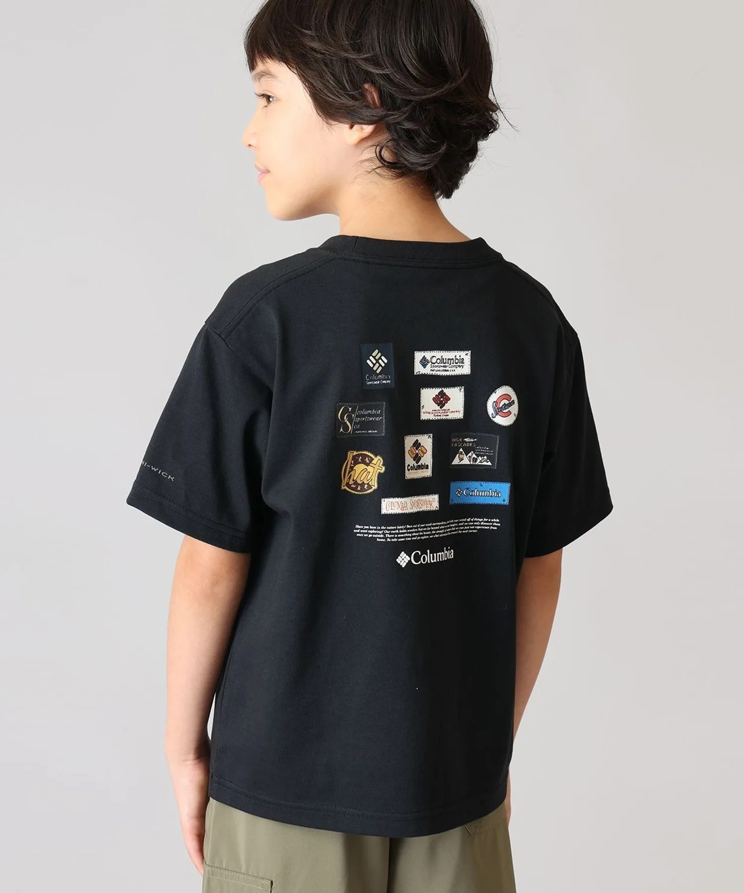 Детская футболка с историческим принтом Stuck Brook Graphic S/S Tee Columbia чёрная