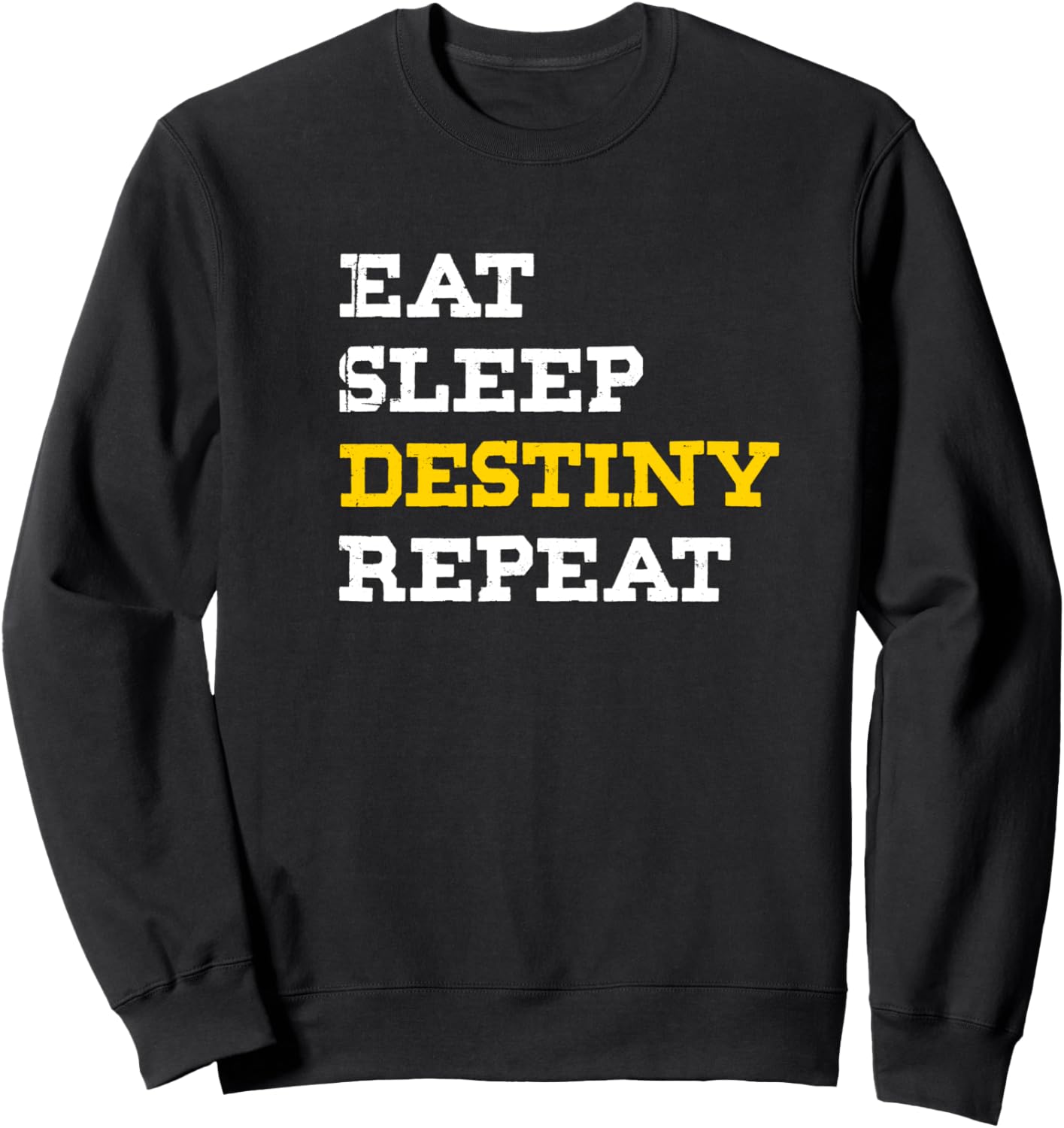 

Толстовка Eat Sleep Destiny Repeat для мужчин и женщин Eat Sleep Destiny Repeat Mens, черный