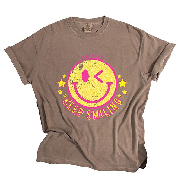 

SWSmiley keep smiling happy face garment dyed футболка Simply Sage Market, Espresso, Зеленый, SWSmiley keep smiling happy face garment dyed футболка Simply Sage Market, Espresso