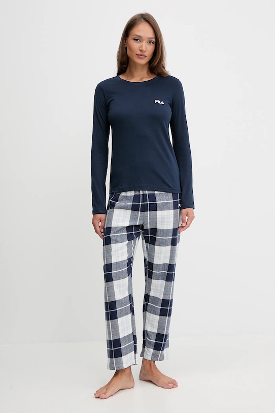 

Хлопковая пижама Fila, темно-синий