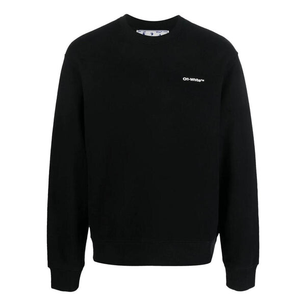 

Толстовка Men's OFF-WHITE SS22 Back Logo Printing Round Neck Long Sleeves Black, черный