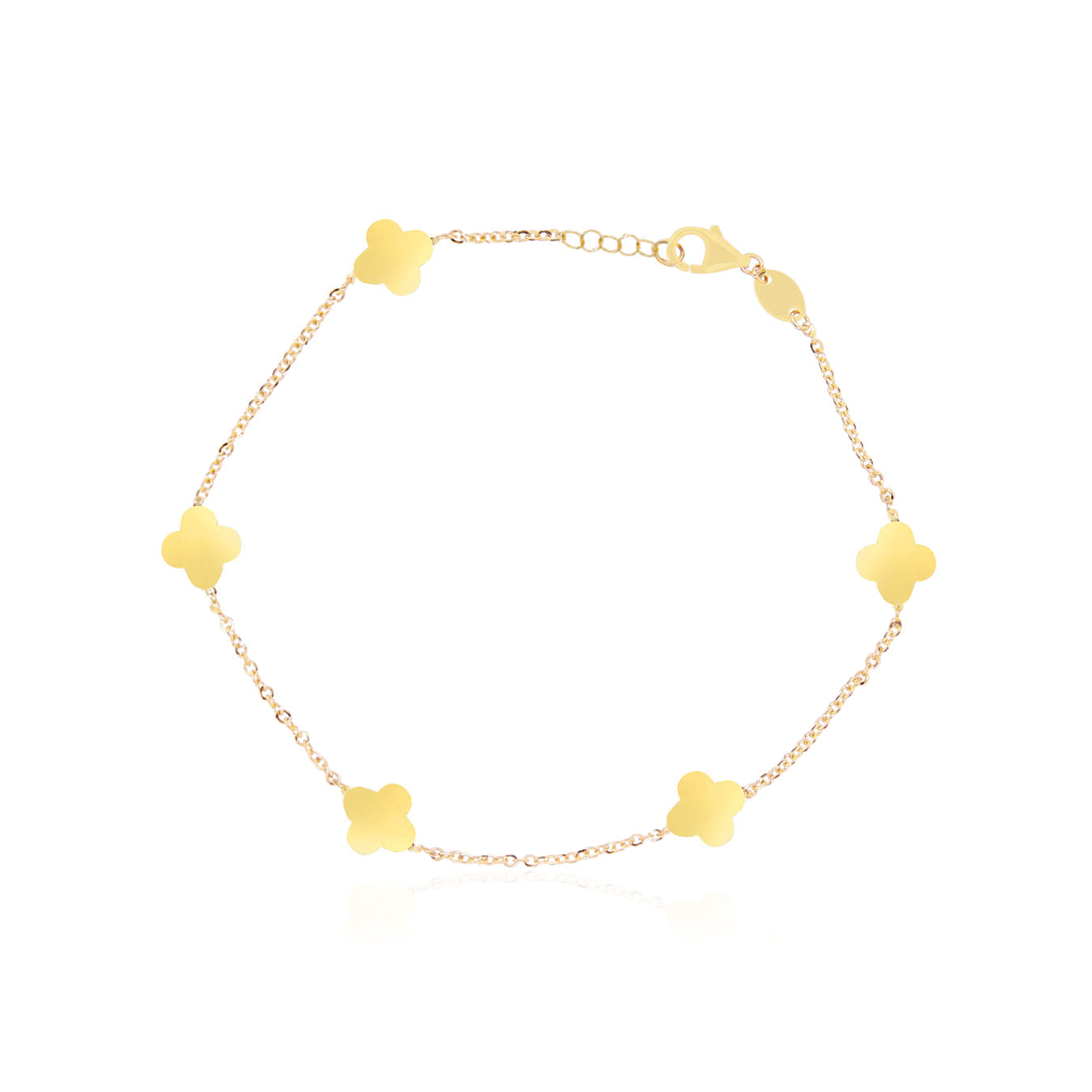 

Мини-браслет «Золотой клевер» The Lovery, 14K Yellow Gold