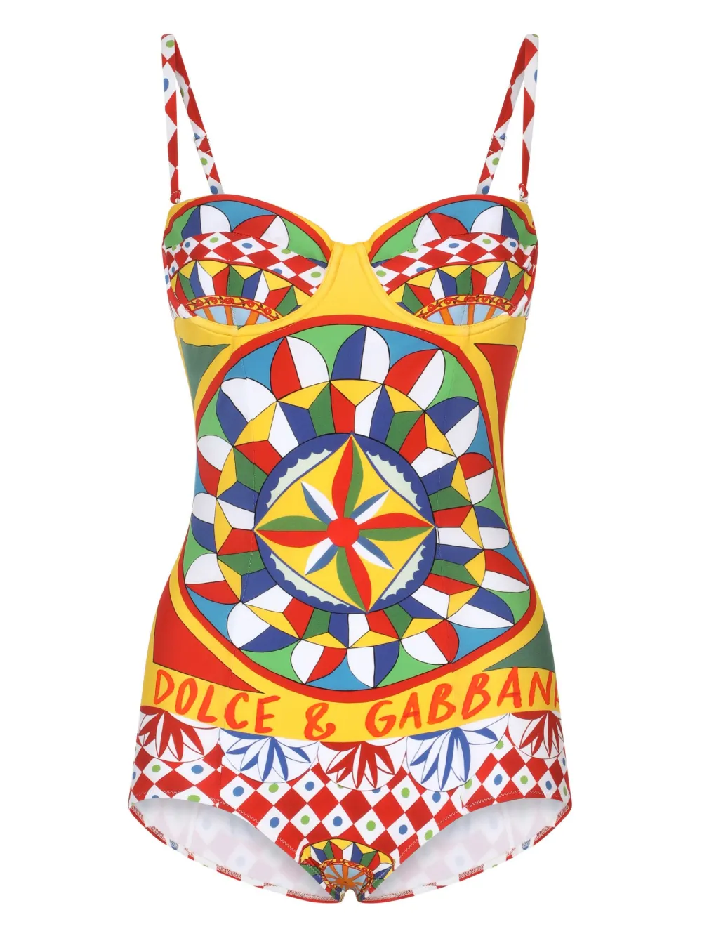 

Купальник с принтом Carretto DOLCE & GABBANA, красный