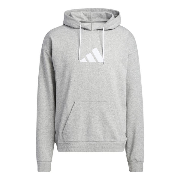 

Толстовка Men's adidas Cotton Hoody Basketball Casual Sports Gray, мультиколор