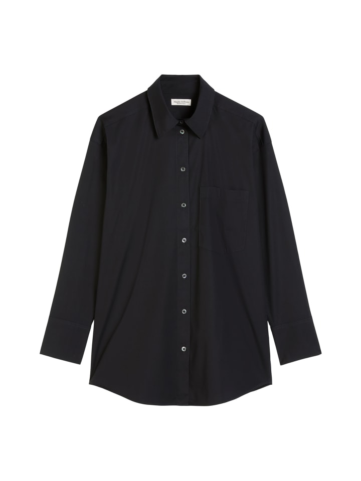 

Блузка-рубашка бойфренда O-Shape цвета Темно-синий Marc O'Polo