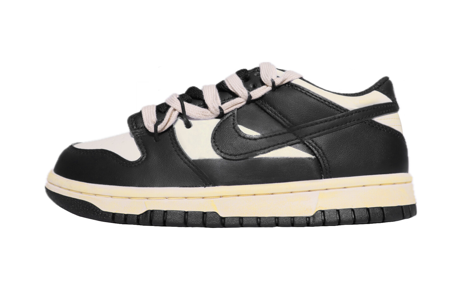 

Кроссовки Nike Dunk Skateboarding Shoes Women's Low-top Black, White, Beige, черный