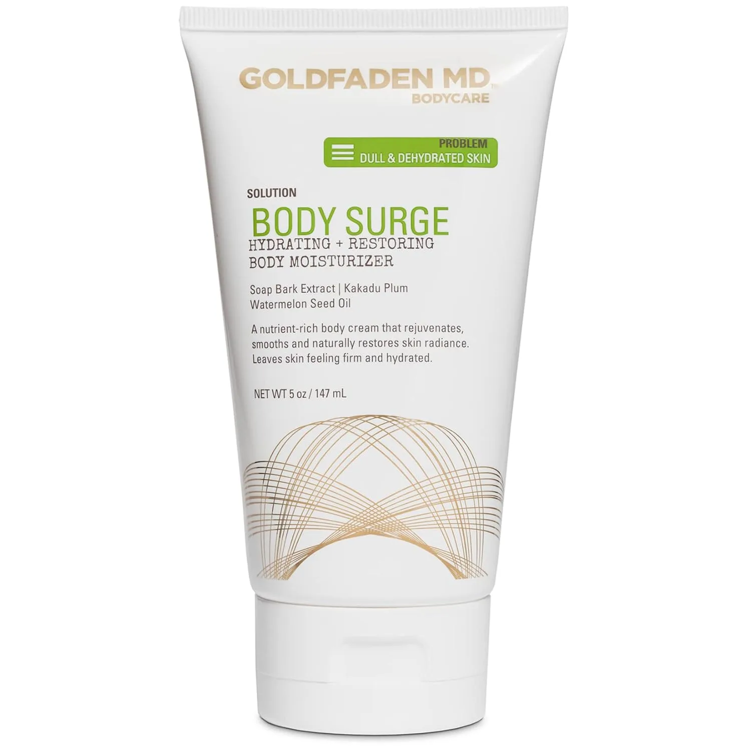 Увлажняющий лосьон для тела GOLDFADEN MD Body Surge - питает и укрепляет кожу, придавая ей сияние и молодость. На растительной основе, не тестируется на животных. 141.75 г (1 шт.)